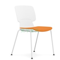 Four-legged stackable conference chair staff office chair student training chair milk tea dessert leisure chair book reading chair