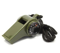 Outdoor multi-function survival whistle coach referee whistle compass thermometer three-in-one whistle life whistle