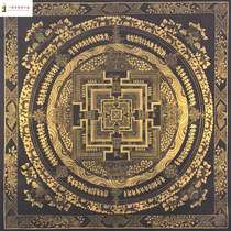 1 meter kalachakra altar city living room thangka hanging painting Nepal Tibet pure hand-painted hand-painted handmade entrance decoration painting