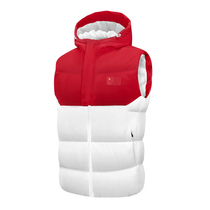 Sports cotton vest mens national team autumn and winter training waistcoat custom female childrens hooded warm down cotton vest