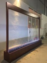 Pull the line to customize and shoot the new water curtain CNC water curtain running water wall waterfall wall glass screen humidifying background wall