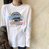 Pure cotton autumn 2021 autumn and winter round collar loose cover with big code long sleeve t-shirt woman with pregnant woman blouses undershirt