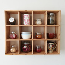 Pastoral room decorations tea set coffee cup storage rack shelf hanging wall
