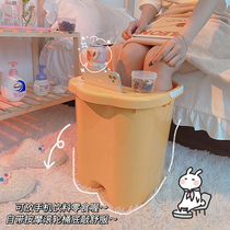 Multifunctional foot bucket smart high water level footbath adult home dormitory over calf thick massage foot bath