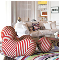  Designer sofa Mothers embrace Nordic single leisure chair Modern minimalist living room hydrangea chair creative furniture