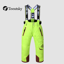 Anti-season clearance outdoor waterproof childrens ski pants Mens and womens sports pants thickened winter pants bib pants