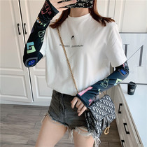 Net red sunscreen sleeves Joker summer womens ice silk sleeves arm artifact ins sleeve driving gloves ice sleeves