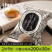 Fan shop black and white impression retro high-end sense living room home creative paper box fabric tissue set car office