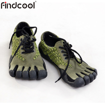 Findcool mens five-toed shoes river tracing shoes rock climbing shoes barefoot shoes breathable outdoor fitness sports five-finger shoes