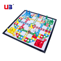 UB AIA flying chess with magnetic folding portable childrens summer puzzle chess Parent-child interactive toy table game chess