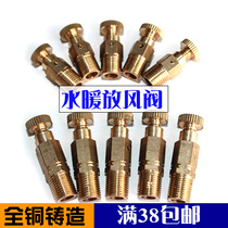Cast iron radiator plug cap manual air release brass water valve floor heating exhaust geothermal plug air needle promotion