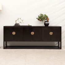 New Chinese style entrance cabinet wall-to-door shoe cabinet solid wood storage dining side cabinet Modern simple household living room decoration cabinet