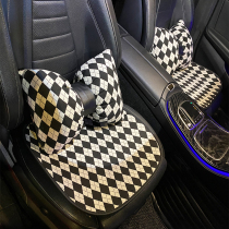 Benz BMW Audi Car Cushions All Season Universal Cotton Hemp Ice Silk Cool Cushion Close To Pillow Summer Seat Back Care Waist Cushion