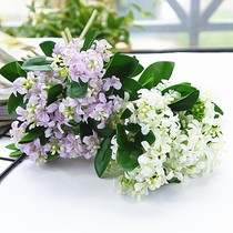 5 branches of hand zicory scented flowers bouquet fake flower emulation floral home weddings to hold the floral material photographic props