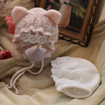 Baby baby hat autumn and winter wool daughter baby hat newborn male cute super cute baby plus velvet thickening
