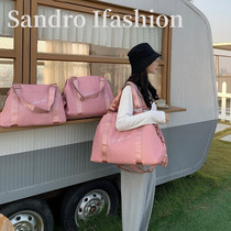  Sandro Ifashion Travel bag Large capacity King size gym sports bag Female luggage bag tote bag