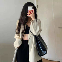 Net red small suit jacket women 2021 new spring and autumn Korean version of loose casual business dress fried street small suit coat