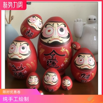 Day Style New Damo Opening Tremor 10 Floors Featured Gift Pendulum traditional pure handmade Painting wood ten floors