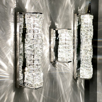 Light luxury wall lamp living room lamp simple modern atmospheric bedroom lamp living room background wall lamp led aisle lamp crystal lamp