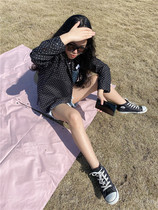 Volume Rolls Home Neutral Wind Ocean Air Mitch Trim Polo Dot Shirt