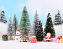 diy micro glass ball material Christmas tree simulation mini Komatsu Christmas tree landscaping material accessories