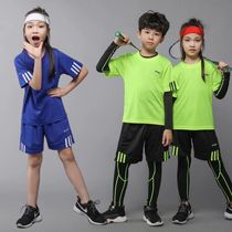 Children badminton suit suit Men table tennis tennis clothes Long sleeve tight quick-drying clothes Girls running sportswear