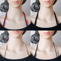 Lingerie belt hanging neck shoulder strap cross beautiful back can be exposed and versatile bra strap transparent invisible non-slip