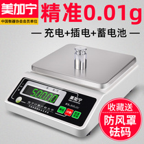 Electronic scale 0 01 Electronic balance scale 0 01g electronic scale precision 0 001 Jewelry high precision precision laboratory