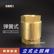 Brass vertical check valve internal threaded check valve water pipe water meter check valve 4 minutes 6 minutes 1 inch DN15 20