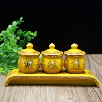 Buddhist supplies water cup for Buddha Cup Buddha Buddha monk front Buddha Hall for cup yellow holy water Cup ceramic water Cup