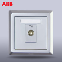 ABB switch socket panel ABB socket Deyi silver one bit serial TV AE304-S