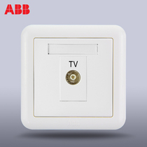 ABB switch socket panel ABB switch ABB socket Dejing one point one series connected to TV AJ304