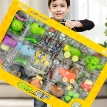Genuine Plant vs. zombie toy soft glue full set Boy gift pea shooter giant zombie big counterattack