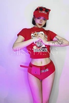 Ainie High-end Nightclub Bar Singer Djds Dance Team Gogo Tiger Year China Red Tide Tour Suit