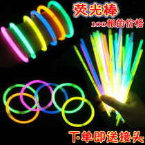Bucket 100 with glowing bracelet glow stick glow stick silver stick concert bar KTV festival party