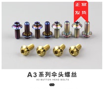 Stan S-PARTS A3 Series Umbrella Head Titanium Alloy Screw m5 m6 m8*15 30 Motorcycle Electric Vehicle