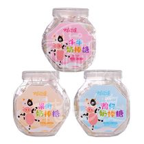 Ji Huang Niu Cow Duck Fruit Milk Lollipop Mix Childrens Baby Milk Tablet Shaped Candy Lollipop 480g