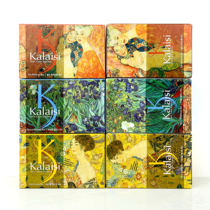 6-pack Korean Aijing kalaisi famous painting soap perfume beauty soap Wash face bath oil control