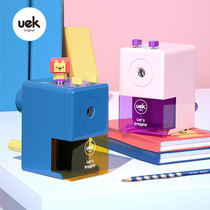 uek semi-automatic pencil sharpener hand-cranked pencil sharpener double-hole pencil sharpener