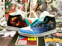 Personality custom hand-painted sneakers custom DOTA color change graffiti DIY (without shoes