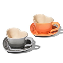 French Le Creuset Coffee Cup heart shaped cup cardio disk disk Japanese 200ML