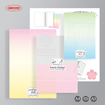 Japanese imported KYOEI common prosperity gradient transparent pad test with A4 B5 A5 pad hard writing drawing Primary School junior high school writing soft pad children Japanese stationery homework pad
