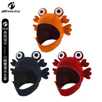 Divecica2020 new recommended cute crab diving headgear custom diving cap personality swimming cap