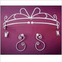  European-style wrought iron bed curtain frame Single double-track princess bed curtain frame Fabric display frame Bed curtain hook mosquito net bracket