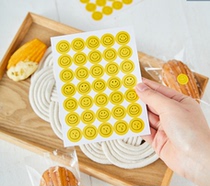 350 cute Korean ins style mini smile sticker baked snack box decorated handbook cute emoticon