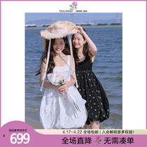 (MING MA cooperation series) Taiping bird teen girl sensation harness doll dress 2022 Summer new one-piece dress