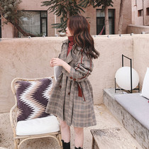 Maje sasoei small sub-retro plaid windsuit lady Spring and autumn with new loose jacket collection waist display slim