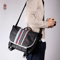 Naga Postman Photography Bag Single Counter Camera Bag National Wind Riding Bag Micro Single Bag Casual Photography Bag Commuter Bag