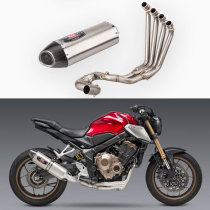 Motorcycle modified CBR650R front section CB650R CB650F stainless steel full section exhaust pipe 2014-2019