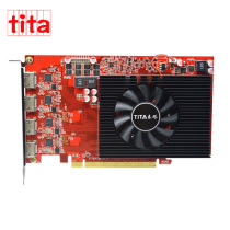 Teta AMD HD7600 4HDMI Extended Copy splicing stocks large screen monitoring 4-screen multi-screen graphics card